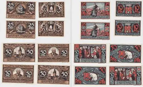 8 Banknoten Notgeld Bad Salzuflen um 1921 (133098)