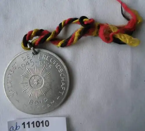 DDR Medaille Polizei Sportfest der Freundschaft BDVP Potsdam 1945-1985 (111010)