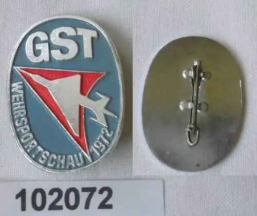 seltenes DDR Abzeichen GST Wehrsportschau 1972 (102072)
