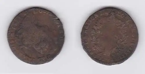 2 Sol Kupfer Münze Frankreich Ludwig der XVI. 1791 (130875)