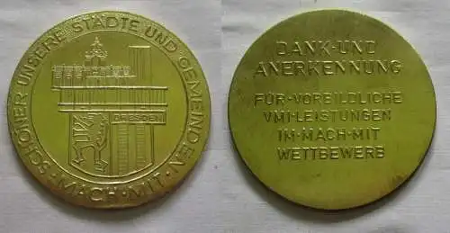 DDR Medaille vorbildliche VMI Leistungen im Mach Mit Wettbewerb Dresden (150856)