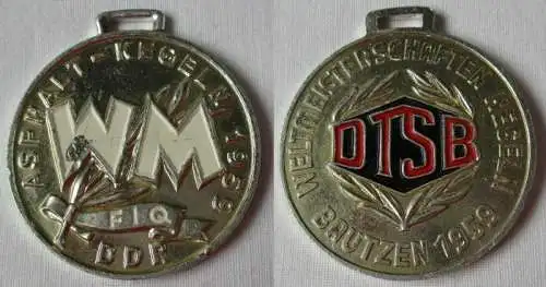 DDR Medaille Weltmeisterschaften Asphalt Kegeln Bautzen 1959 FIQ (123208)