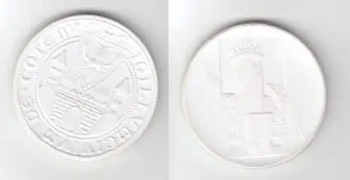Seltene DDR Porzellan Medaille Cottbus (112837)