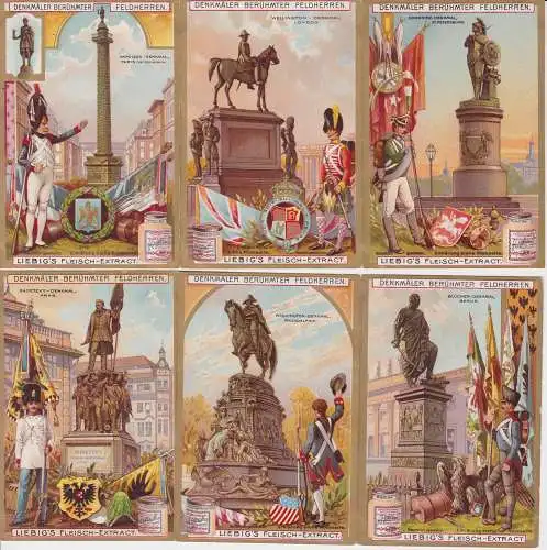 Liebigbilder Serie Nr. 553 Denkmäler berühmter Feldherren 1903 (4/128248)