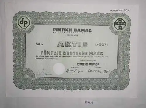 50 Mark Aktie Pintsch Bamag AG Butzbach August 1969 (128620)