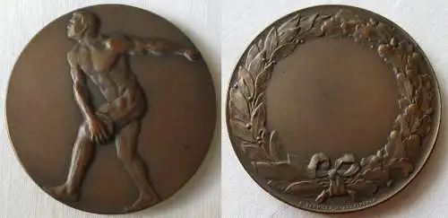 Bronze Medaille Brehmer Markneukirchen Sport Diskuswerfer Blanko (139457)