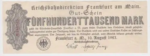 500000 Mark Banknote Stadt Frankfurt am Main 10.08.1923 (137905)