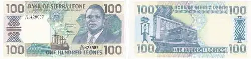 100 Leones Banknote Sierra Leone 1990 bankfrisch UNC (129467)