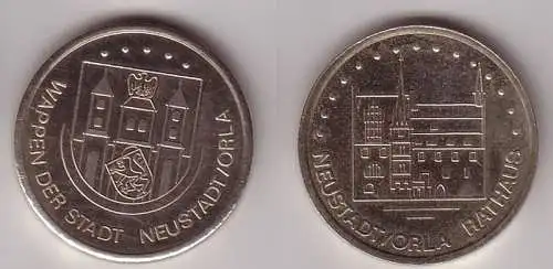 DDR Medaille Wappen der Stadt Neustadt Orla, Rathaus (113632)