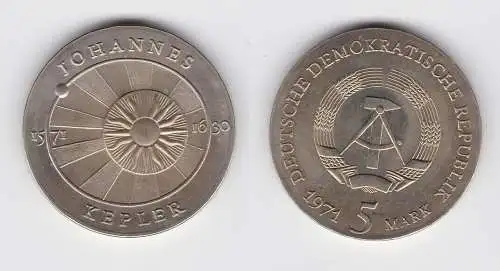 DDR Gedenk Münze 5 Mark Johannes Kepler 1971 (120331)