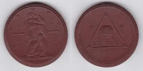 Porzellan Medaille 10 Mark Einheitsverband Deutscher Kriegsbeschädigter (133575)