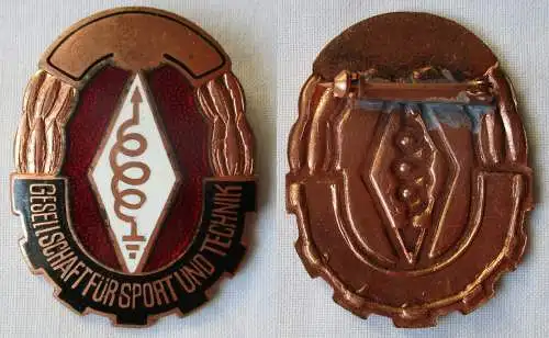 DDR Abzeichen GST Funk-Leistungsabzeichen in Bronze Bartel 677 (110658)