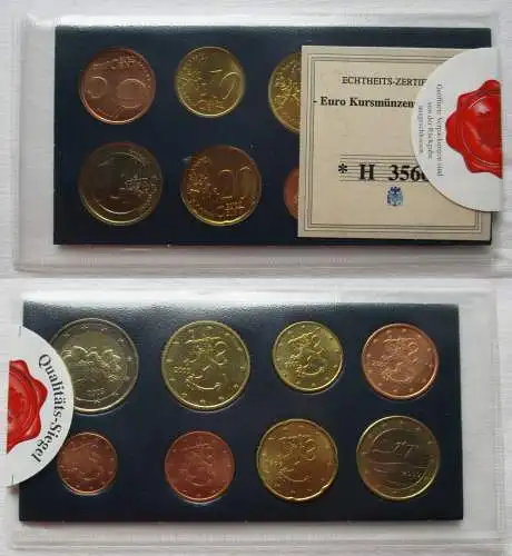 KMS Euro Kursmünzensatz Finnland in Stempelglanz + Zertifikat (134014)