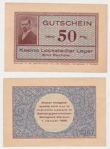 50 Pfennig Banknote Kasino Lockstedter Lager Emil Rachow (130229)