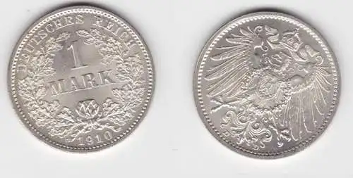 1 Mark Silber Münze Kaiserreich 1910 D (151975)