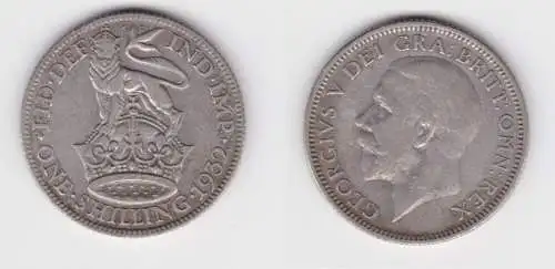 1 Schilling Silber Münze Großbritannien 1932 (151612)