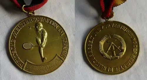 DDR Medaille Deutsche Meisterschaften im Tennis Gemischtes Doppel 1963 (121350)
