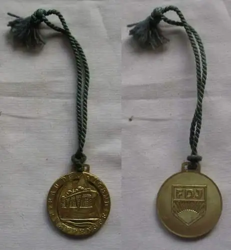 DDR Medaille FDJ Bau der Jugend Knappenseee (149373)