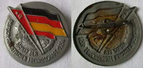 DDR Blech Abzeichen Monat der Deutsch Sowjetischen Freundschaft 1954 (149094)