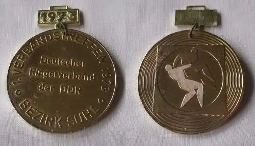DDR Medaille 1.Verbandstreffen Ringerverband Bezirk Suhl 1973 (149301)