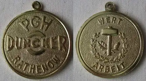 DDR Medaille Wertarbeit PGH Duncker Rathenow (148881)