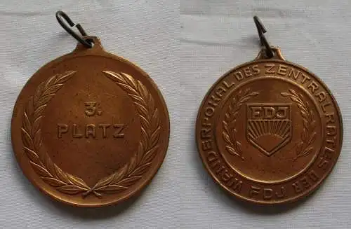 DDR Medaille Wanderpokal des Zentralrates der FDJ Stufe Bronze (149865)