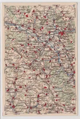 69964 Landkarten Ak Wona-Karte 1008 Ausgabe A Kulmbach