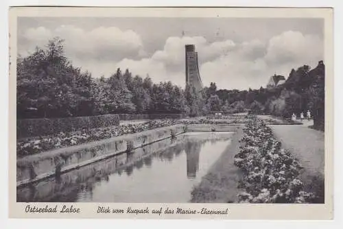 54241 Ak Ostseebad Laboe - Blick vom Kurpark auf das Marine-Ehrenmal 1936