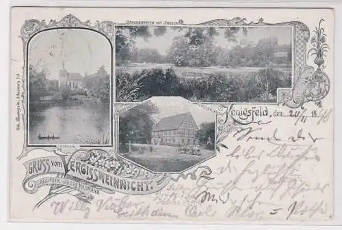 901050 Mehrbild Ak Gruß vom Vergißmeinnicht Königsfeld 1898