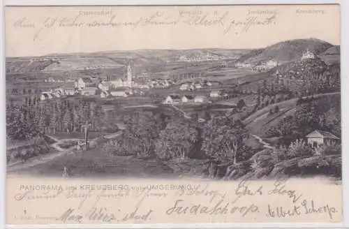 901902 Ak Panorama vom Kreuzberg und Umgebung - Ummendorf, Biberach, Jordanbad