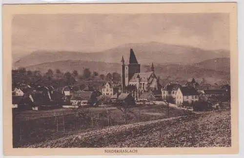 900111 Ak Niederhaslach - Panoramaansicht mit Kirche um 1910