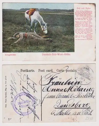 902057 Ak Kriegsbilder Deutsch Süd-Westafrika Namibia Stempel Keetmanshoop 1906