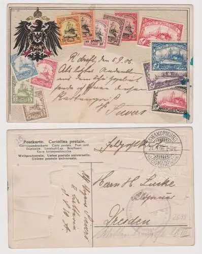 901703 Briefmarken Ak Deutsch Süd-Westafrika Namibia Stempel Swakopmund 1906