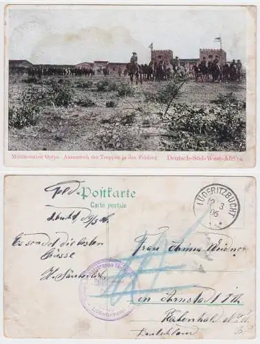 901950 Ak Outjo Deutsch Süd-Westafrika Namibia Stempel Lüderitzbucht 1906