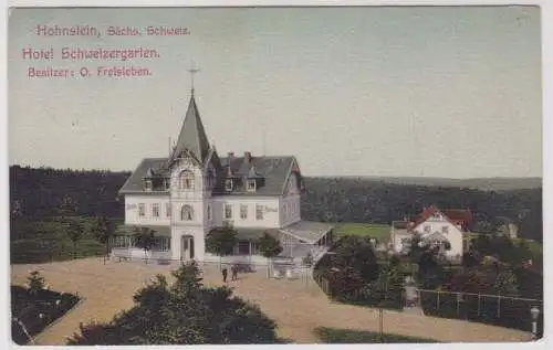 99404 Ak Hohnstein sächs. Schweiz - Hotel Schweizergarten 1909