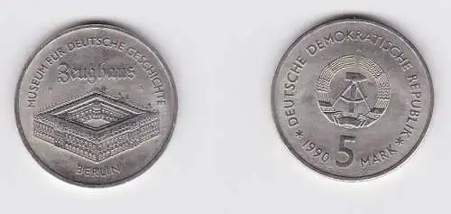 DDR Gedenk Münze 5 Mark Berlin Zeughaus 1990 vorzüglich (156686)