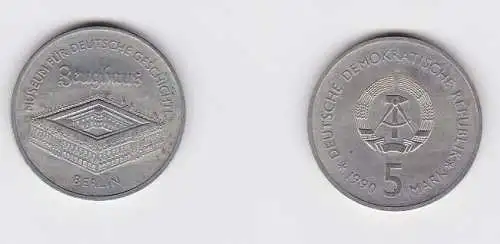 DDR Gedenk Münze 5 Mark Berlin Zeughaus 1990 vorzüglich (156561)
