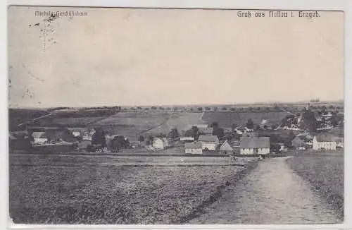 24965 Ak Gruß aus Nassau im Erzgebirge Totalansicht um 1920