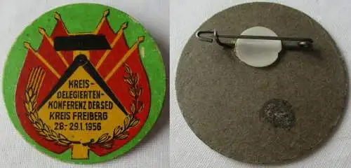 DDR Abzeichen Kreis-Delegierten-Konferenz der SED Kreis Freiberg 1956 (120197)