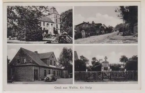 12264 Mehrbild Ak Gruß aus Wollin in Pommern Gasthaus usw. 1941