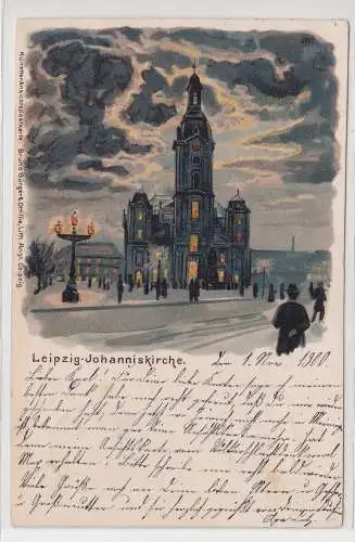 63925 Künstler AK Bruno Bürger Leipzig No. 2017 Leipzig Johanniskirche 1900