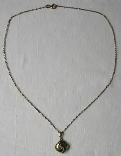 elegante Damenkette Kette aus 333er Gold mit Diamantanhänger (152999)