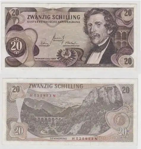 50 Schilling Banknote Österreichische Nationalbank Österreich 1967 (154330)