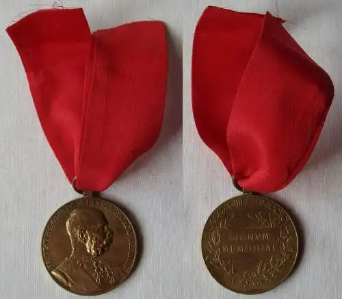 Kaiser Franz Joseph Medaille Signum Memoriae Österreich KuK am Band (106910)