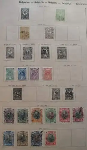 seltene Briefmarkensammlung Bulgarien ab 1882 (134508)