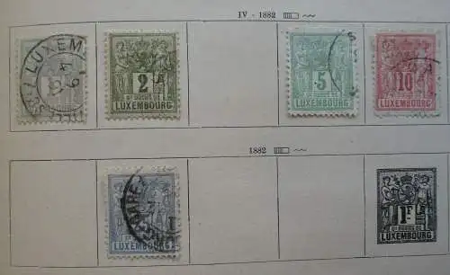 Seltene Briefmarkensammlung Luxemburg ab 1882 (119579)