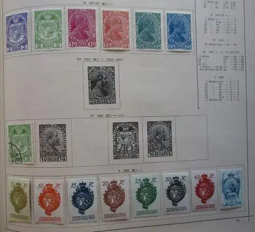 seltene Briefmarkensammlung Liechtenstein ab 1917 (115755)