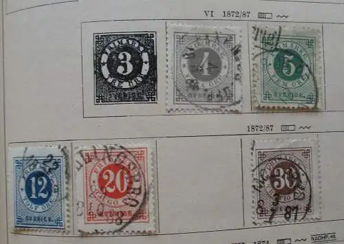 seltene Briefmarkensammlung Schweden ab 1872 (125472)