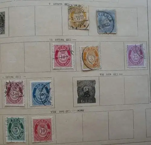 seltene Briefmarkensammlung Norwegen ab 1877 (117902)