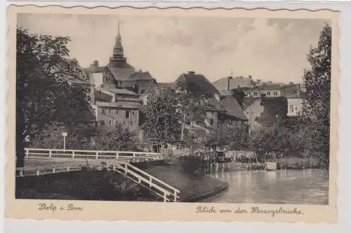 91636 Ak Stolp in Pommern Blick von der Herzogsbrücke um 1930